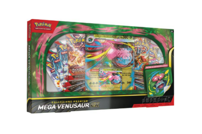 Pokémon Collezione Premium Mega Venusaur ex ITA (8 buste + promo + lenticolare + adesivo)