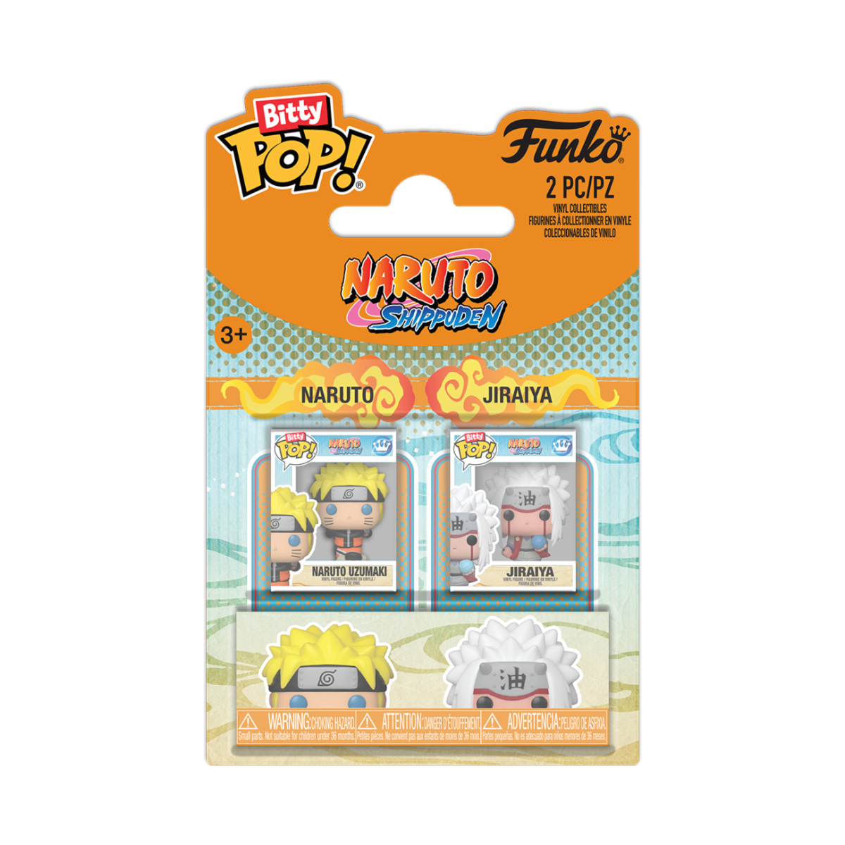 Funko Bitty Pop! 2-Pack – Naruto & Jiraiya (2 cm)