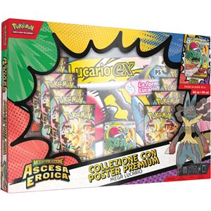 Pokémon – Collezione con Poster Premium Mega Lucario – Ascesa Eroica