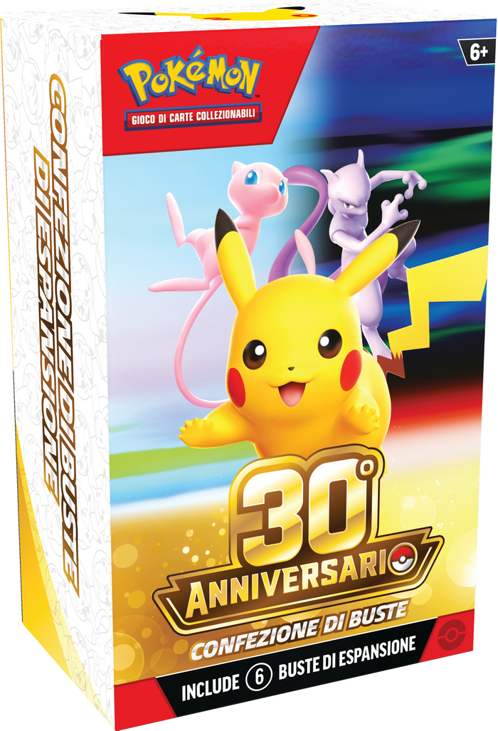 Pokémon GCC 30° Anniversario – Confezione da 6 bustine / Booster Bundle (ITA)