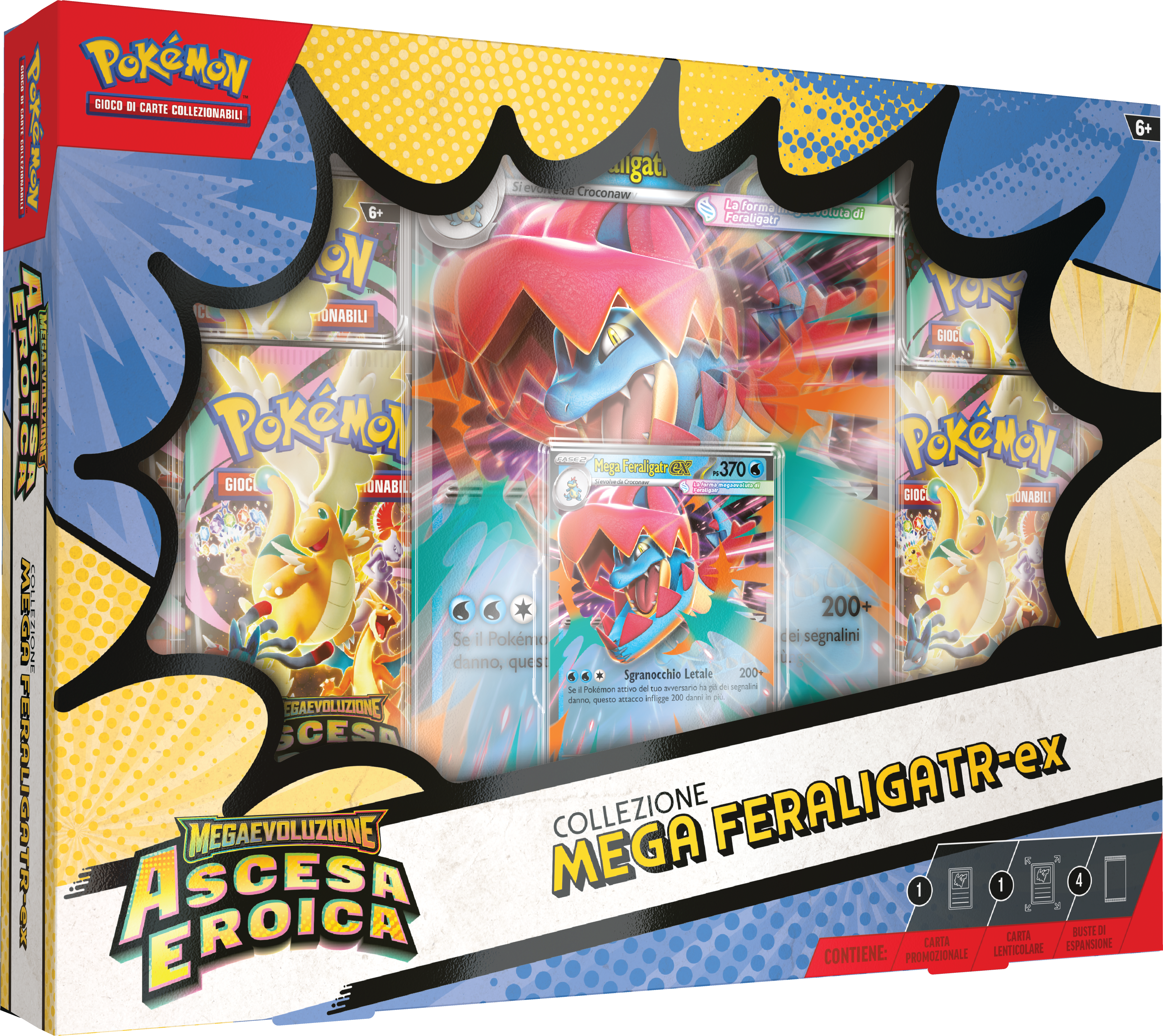 Pokémon – Collezione Mega Feraligatr-ex – Ascesa Eroica (ITA)