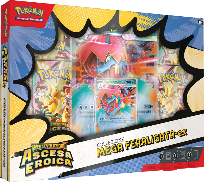 Pokémon – Collezione Mega Feraligatr-ex – Ascesa Eroica (ITA)