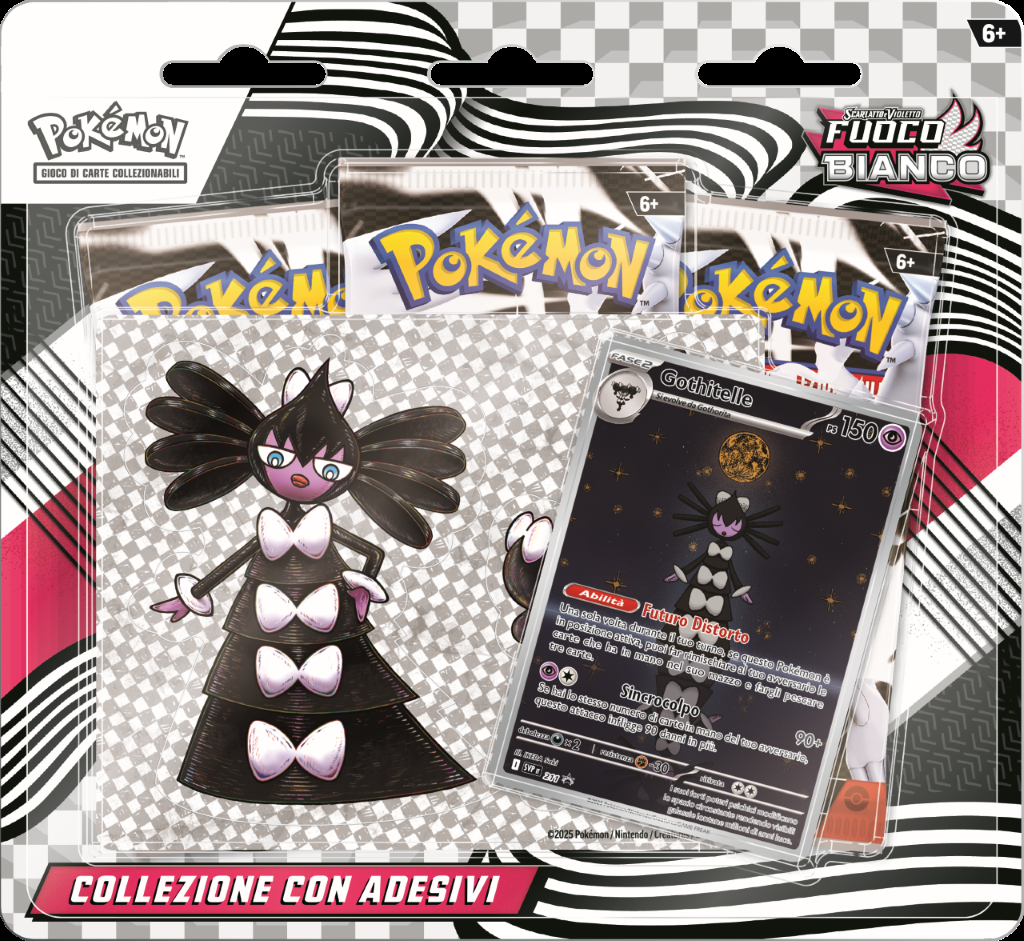 Pokémon – Fuoco Bianco – Collezione con adesivi (Gothitelle) [ITA]