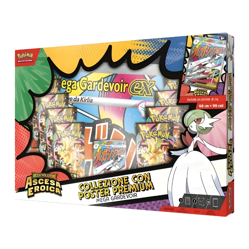 Pokémon – Collezione con Poster Premium Mega Gardevoir – Ascesa Eroica